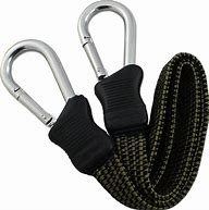 Image result for Flat 6 Inch Black Bungee Cord Hooks