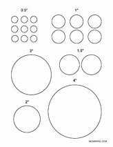 Image result for Actual Size 5 8 Circle Template