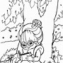Image result for Girl Reading Book Coloring Page
