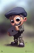 Image result for Kid Holing iPad Cartoon