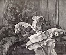 Image result for Cezanne Apple Drawing Black and White