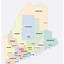 Image result for Large Map of Maine