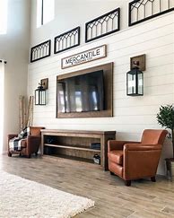 Image result for Farmhouse Living Room TV Wall Decor