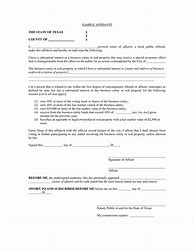 Image result for Sample Affidavit Form
