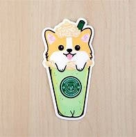 Image result for Corgi Cartoon Picture with Drink