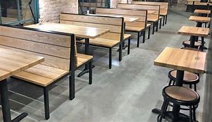 Image result for Wooden Counter Booth