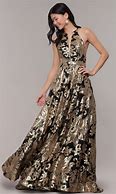 Image result for Dillard's Black and Gold Dress