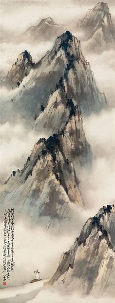 赵少昂山水作品 saved by oldsum (With images) | Chinese landscape painting, Chinese art painting, Japanese ink painting