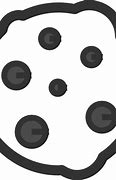 Image result for Chocolate Chip Cookie Clip Art Black and White
