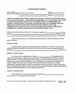 Image result for Simple Construction Contract