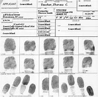 Image result for Sample Fingerprint Card