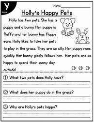 Image result for Kindergarten Reading Worksheets