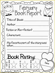 Image result for Second Grade Book Report Template
