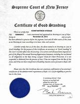 Image result for New Jersey Good Standing Certificate