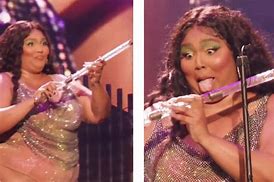 Image result for Lizzo Blowing a Flute