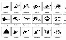 Image result for Summer Olympic Games Sports Symbols