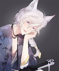 Image result for Anime Fox Boy with White Hair
