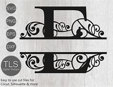 Image result for Split Monogram Letter E Fancy