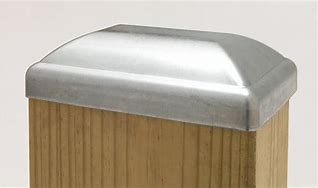 Image result for BC Galvanized Post Cap for 4X6 Nominal Lumber