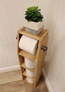Image result for rustic bathroom tissue holders with shelves