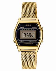 Image result for Casio Gold Rectangular Digital Watch