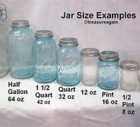 Image result for Different Size Mason Jars