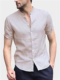 Image result for Short Sleeve Linen Shirt