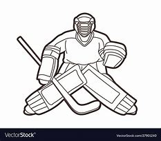 Image result for Ice Hockey Goalie Hair Cartoon
