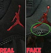 Image result for Jordan 11 Fake vs Real