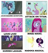 Image result for My Little Pony Anime Memes