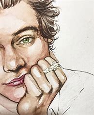 Image result for Harry Styles Black Canvas Drawing Painting Ideas