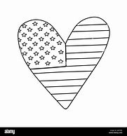 Image result for American Flag Heart Outline