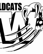 Image result for Free Clip Art Wildcat Black and White