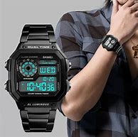 Image result for Stainless Steel Digital Watch