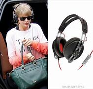 Image result for Taylor Swift Đeo Headphone