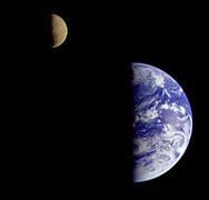 Image result for Earth and Moon Traveling Thru Space