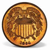 Image result for 1864 First Year Two Cent Coin