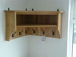 Image result for Corner Shelf with Hooks