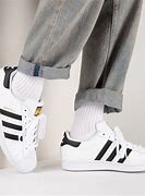 Image result for Adidas White and Black Sport Shoes