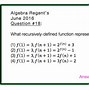 Image result for Recursive Formula Example