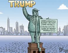 Image result for Trump and Statue of Liberty
