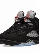 Image result for black jordans 5