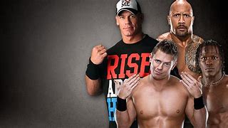 Image result for John Cena and the Rock Vs. the Miz and R Truth