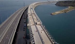 Image result for Kerch Strait Bridge across Russian
