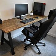 Image result for Wood Computer Gaming Desk