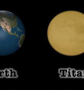 Image result for Titan Moon vs Earth