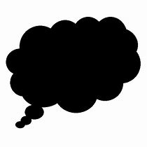 Image result for Thinking Bubble Silhouette