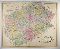 Image result for Delaware County NY Road Map