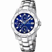 Image result for Blue Stainless Steel Outdoor Multifunctional Quartz Watch