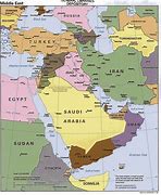 Image result for Geographic Map Middle East